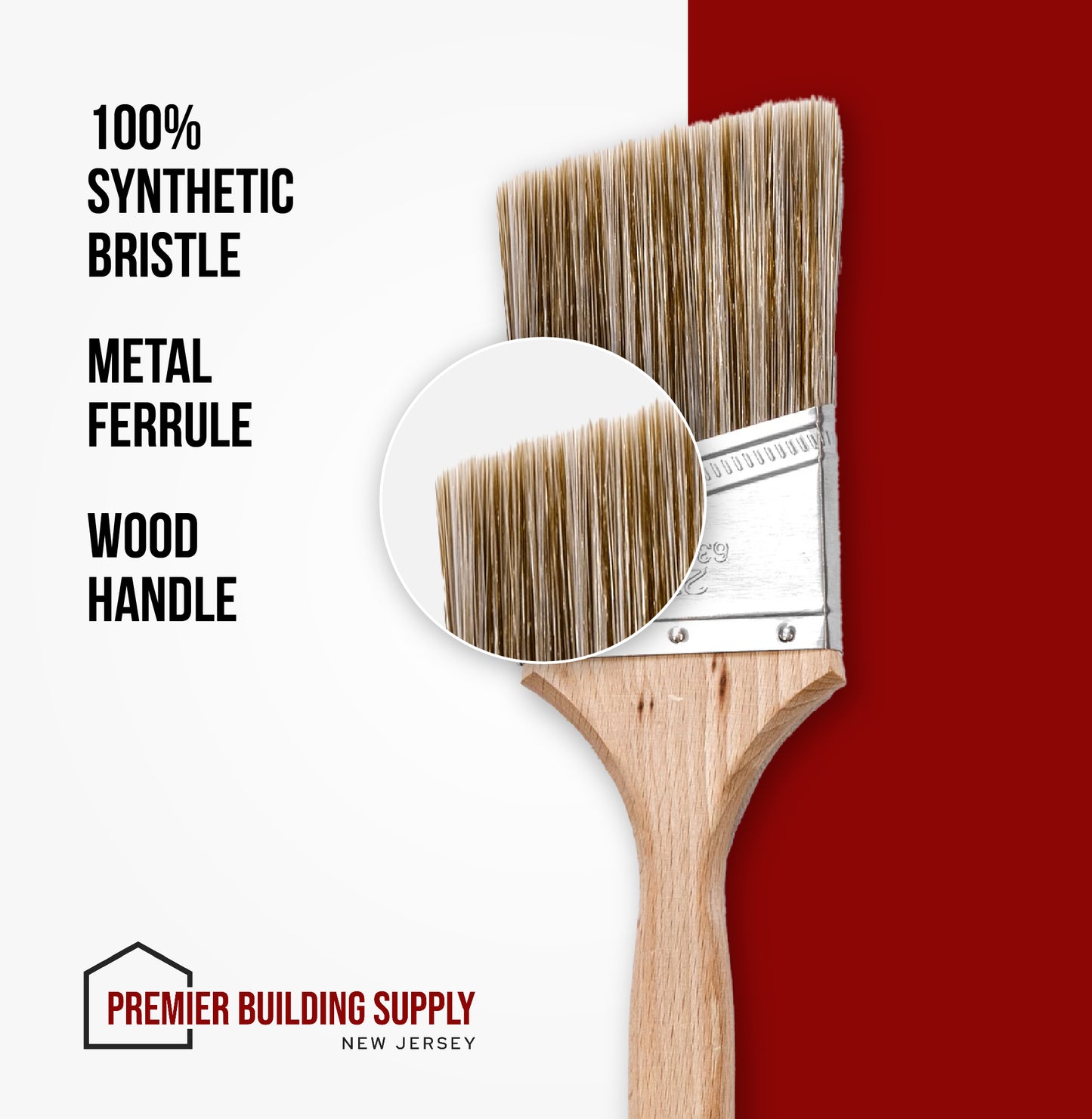 Fine Line Professional 2-1/2 inch Short Handle Sash Angle Paint Brush