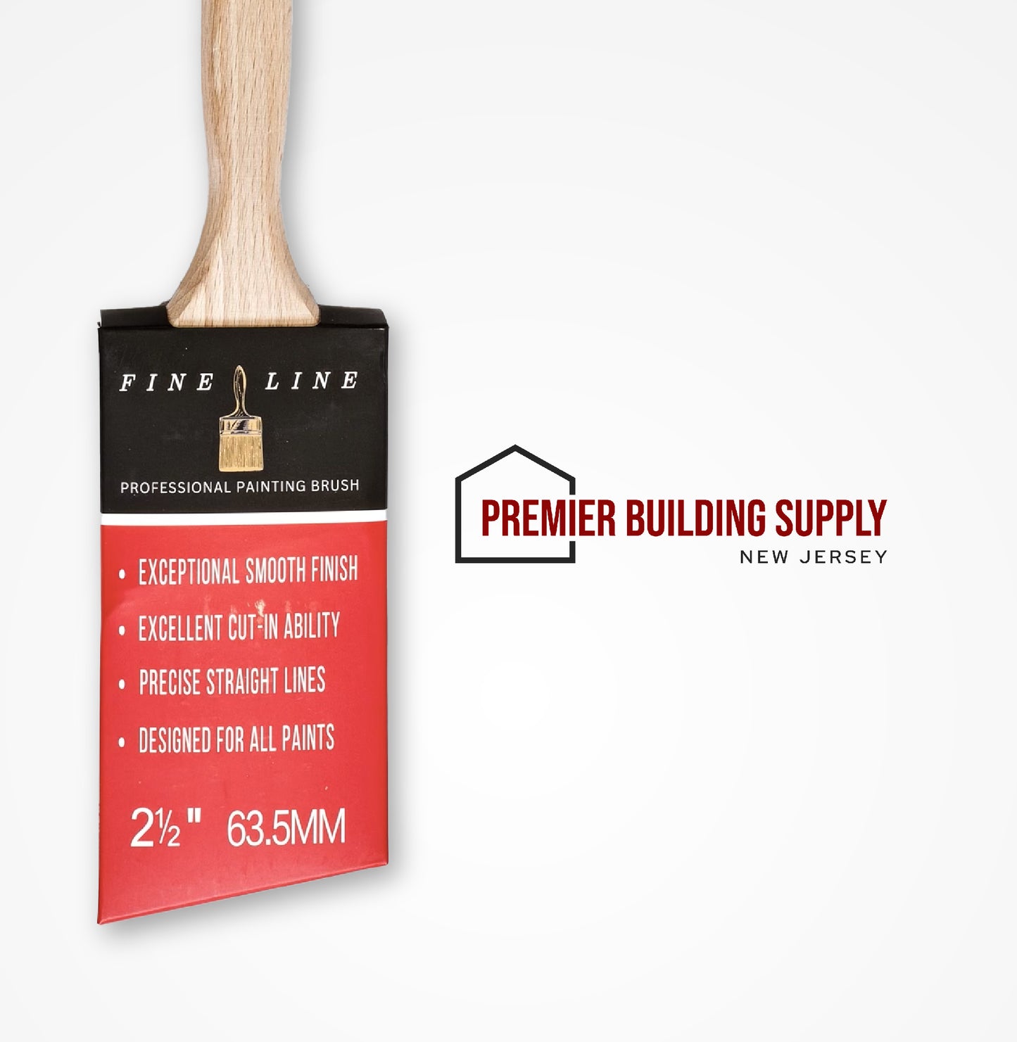 Fine Line Professional 2-1/2 inch Short Handle Sash Angle Paint Brush