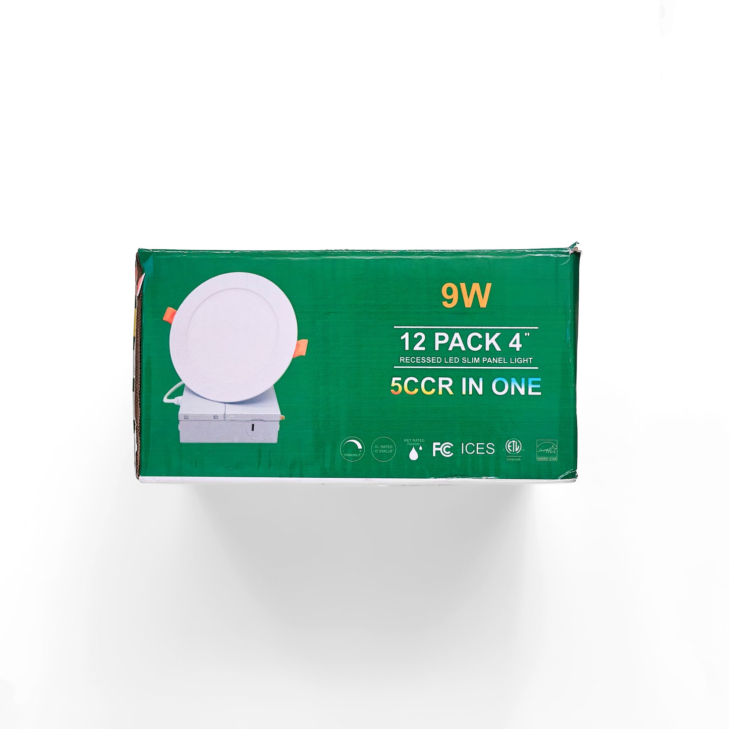 12PACK - 4 Inch, 5CCT Ultra-Thin LED Recessed Ceiling Light with Junction Box