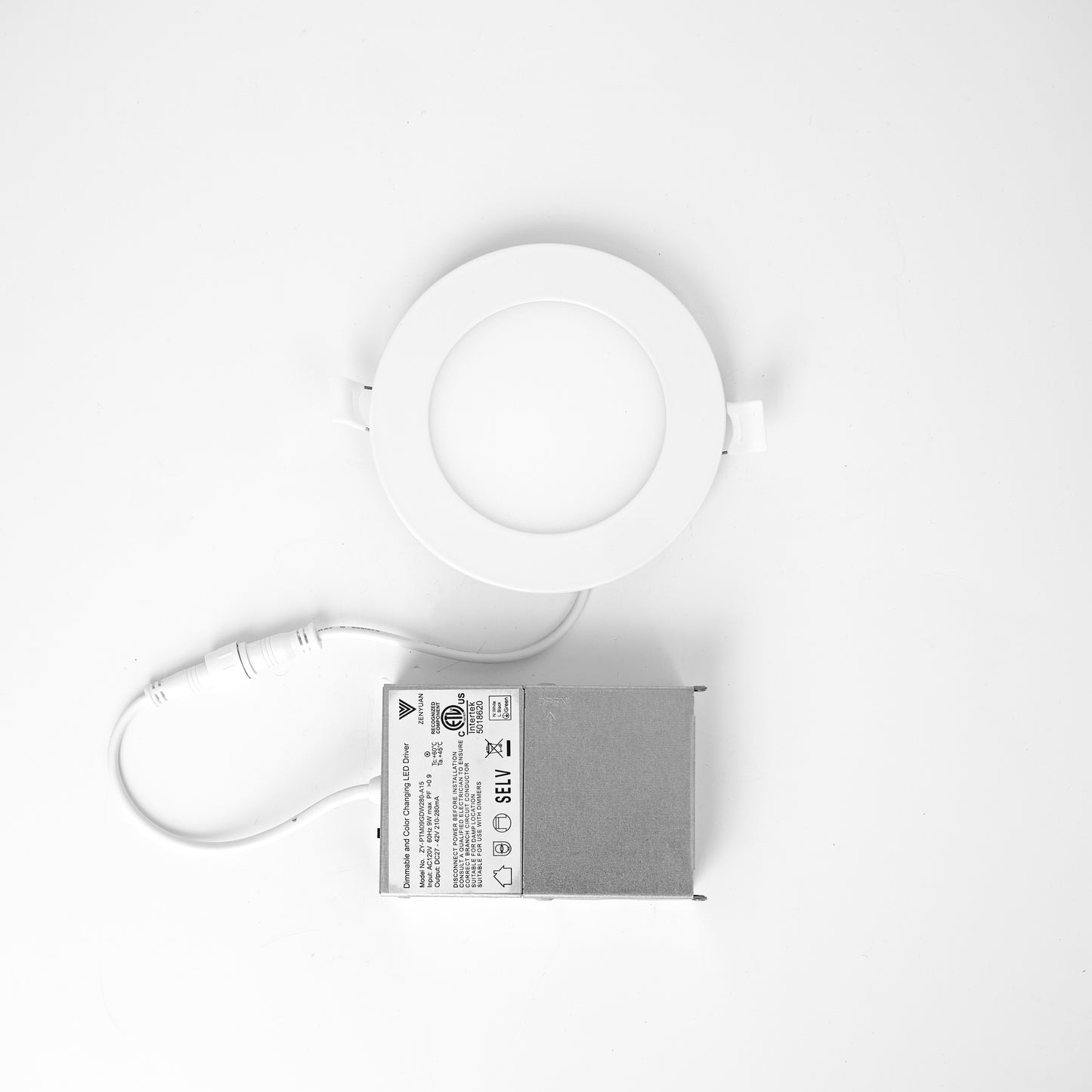 12PACK - 4 Inch, 5CCT Ultra-Thin LED Recessed Ceiling Light with Junction Box